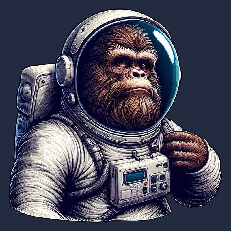 Astronaute gorille dans l’espace