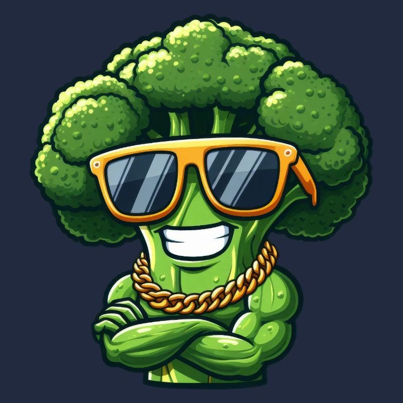 Cool Broccoli Sunglasses Gangster Vegetables