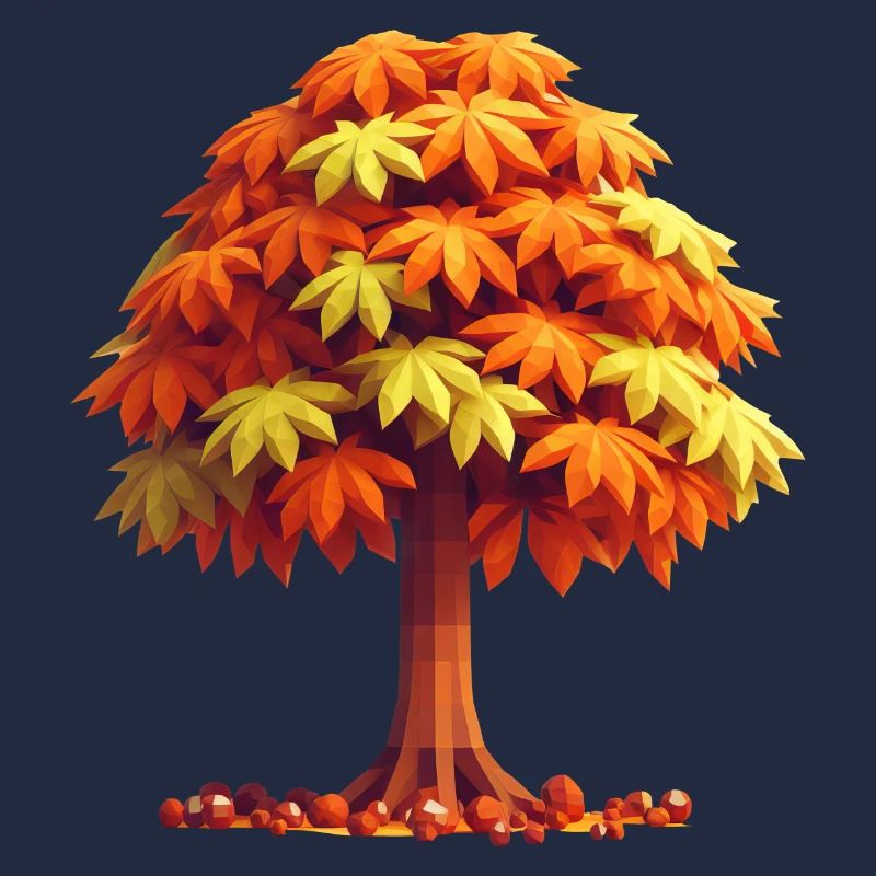 Autumn Splendour: Polygon Chestnut Tree