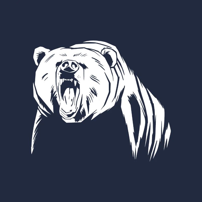 Bear is angry with white bear yelling