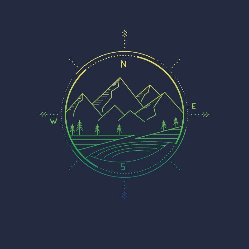 Berge Kompass