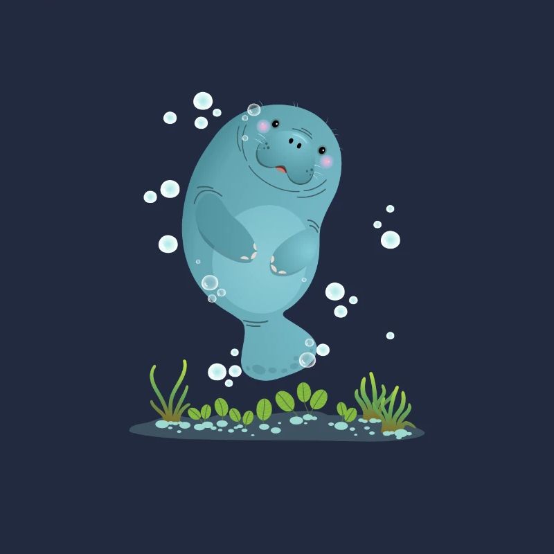 Süßes Manatee Manati Seekuh Dugong Geschenk