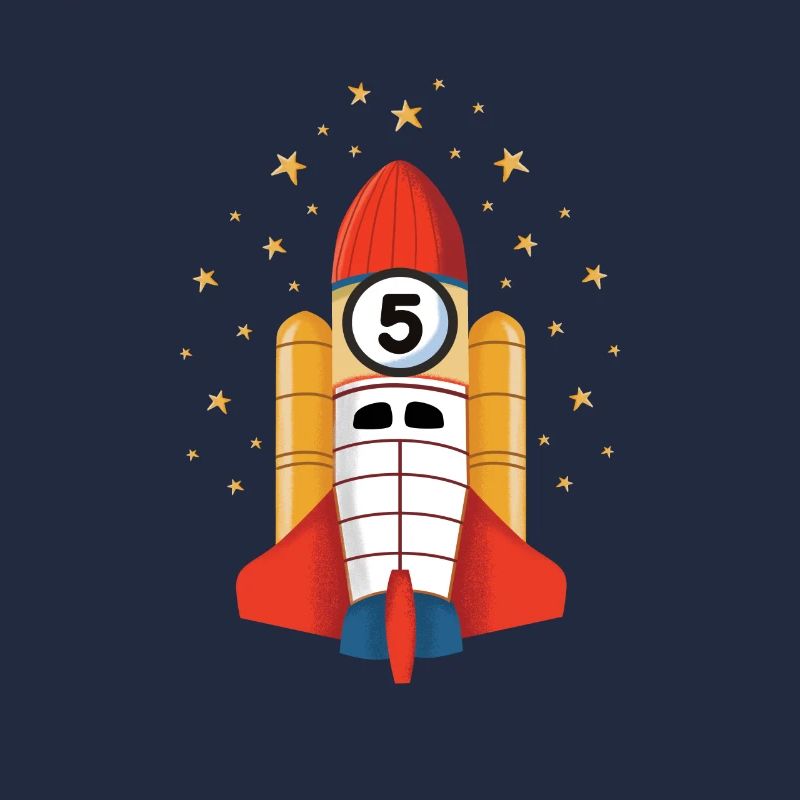 Cadeau de l'espace extra-atmosphérique de 5ème anniversaire de fusée