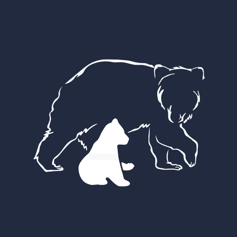Ours ours ours brun mère bébé nature forêt amour