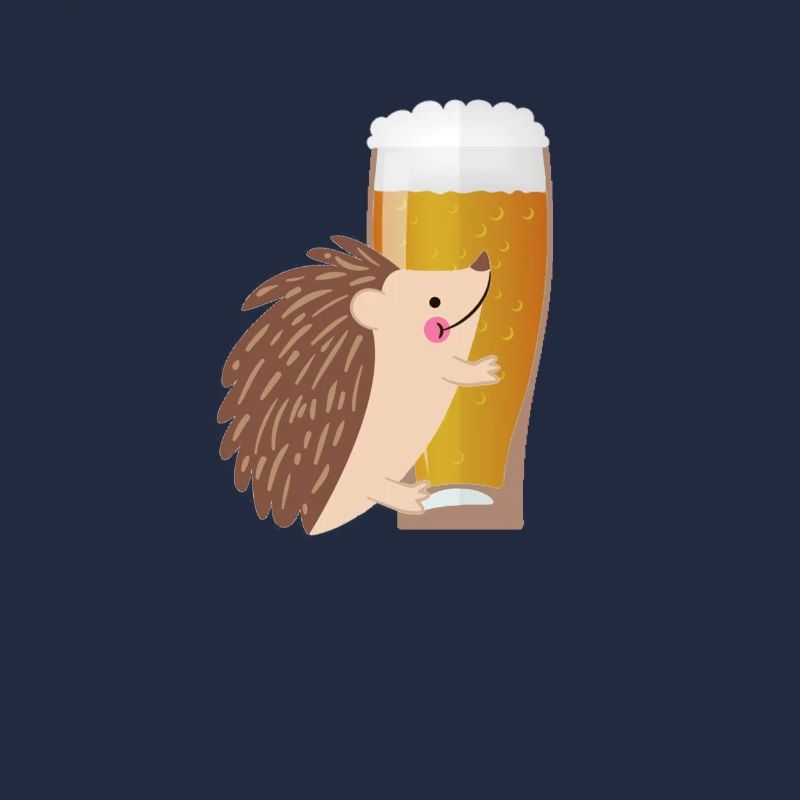 Bier Geschenk mit Igel
