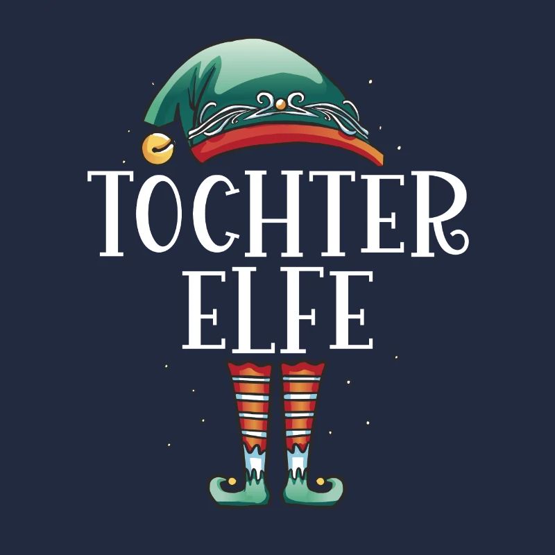 Weihnachten Partnerkostüm Tochter Elf Elfe Elfen
