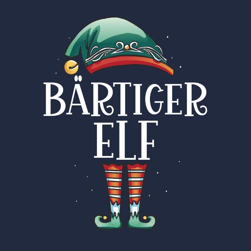 Weihnachten Partnerkostüm Bärtiger Elf Elfe Elfen