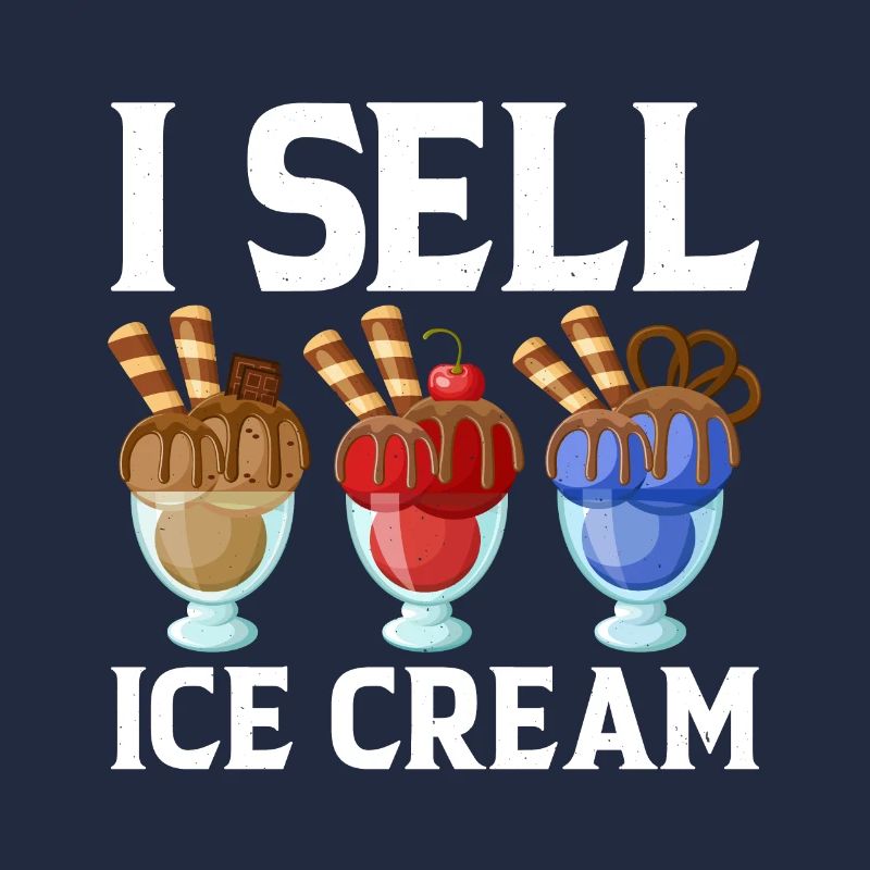 Ich Verkaufe Eiscreme Sorbet Eiszapfen Mochi