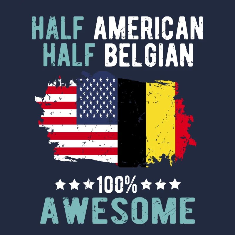 Half American Half Belgian