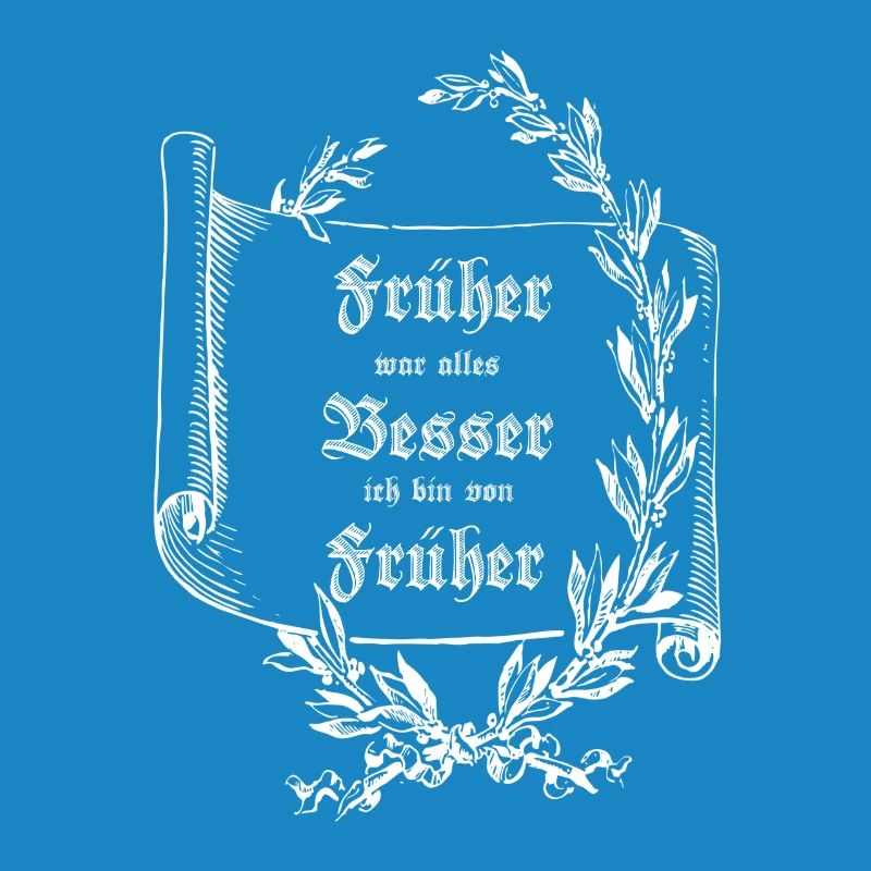 Scroll Laurel wreath EVERYTHING USED TO BE BETTER