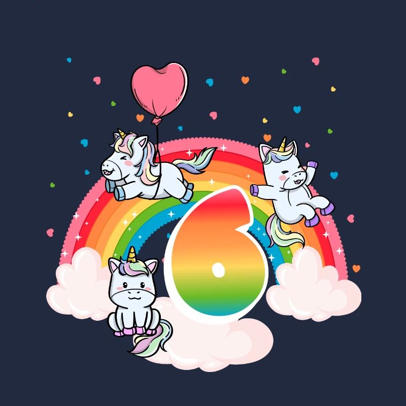 6th Birthday Dabbing Llama Unicorn Sloth | 6th