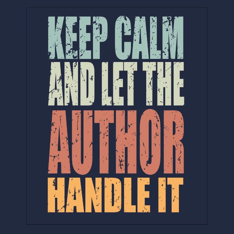 Keep Calm Autor Spruch Autor Geschenk
