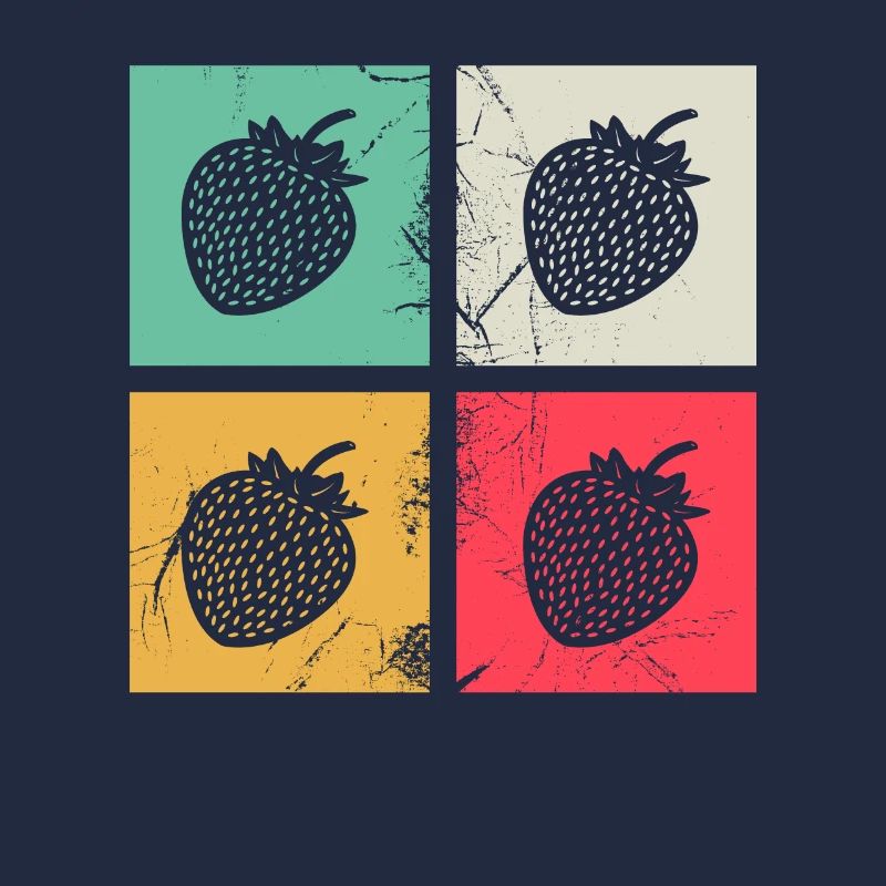 Strawberry Fruit Lover Retro Healthy Gift idea