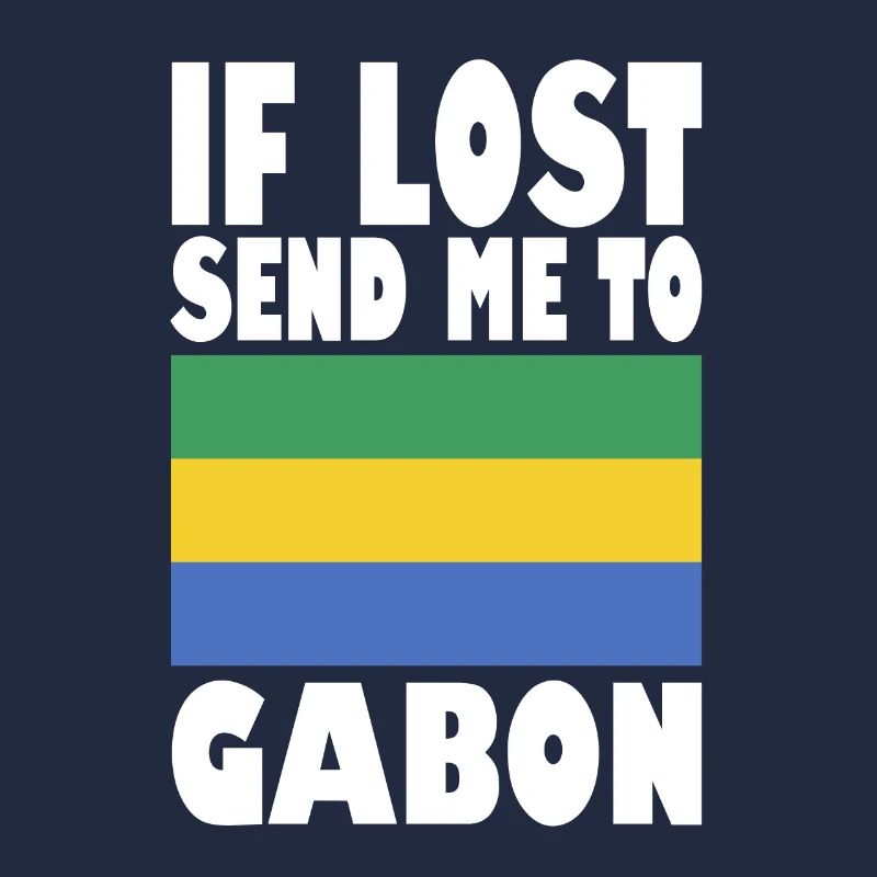 Gabun Flagge Spruch