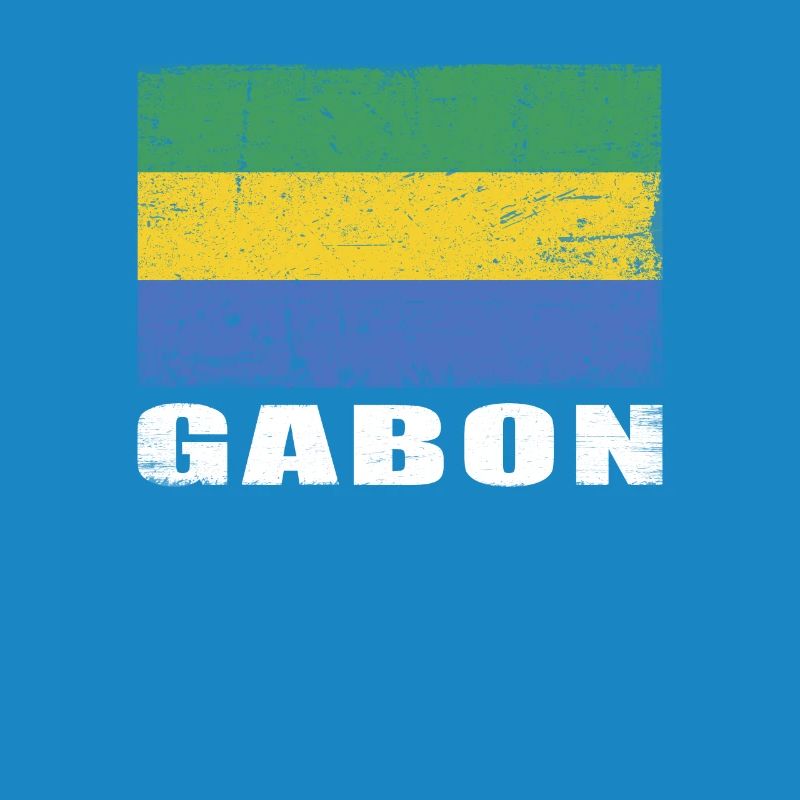 Gabon Drapeau Grunge Gabon Drapeau