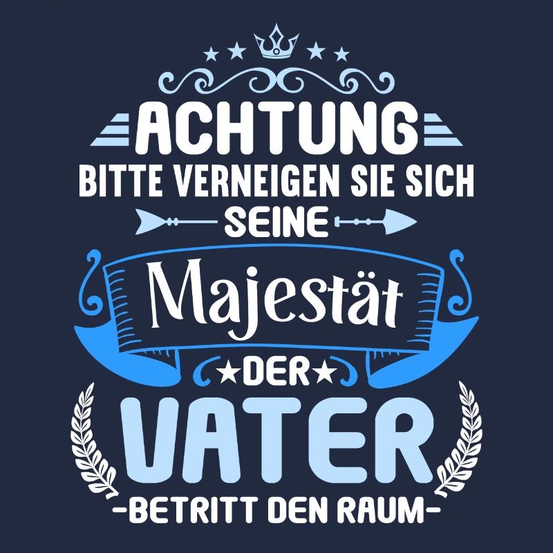 Bitte verneigen Vater betritt Raum Papa Papi Väter