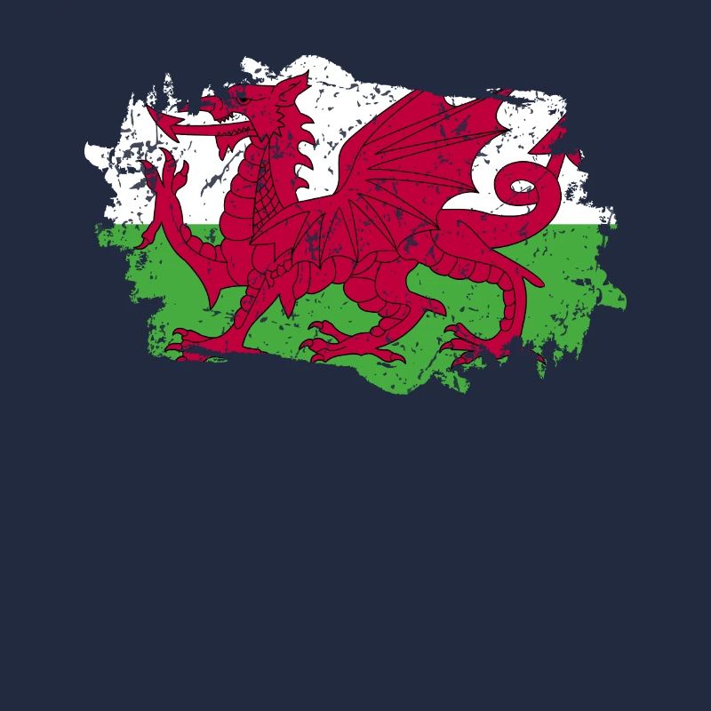 Drapeau du Pays de Galles Grunge Drapeau du Pays de Galles