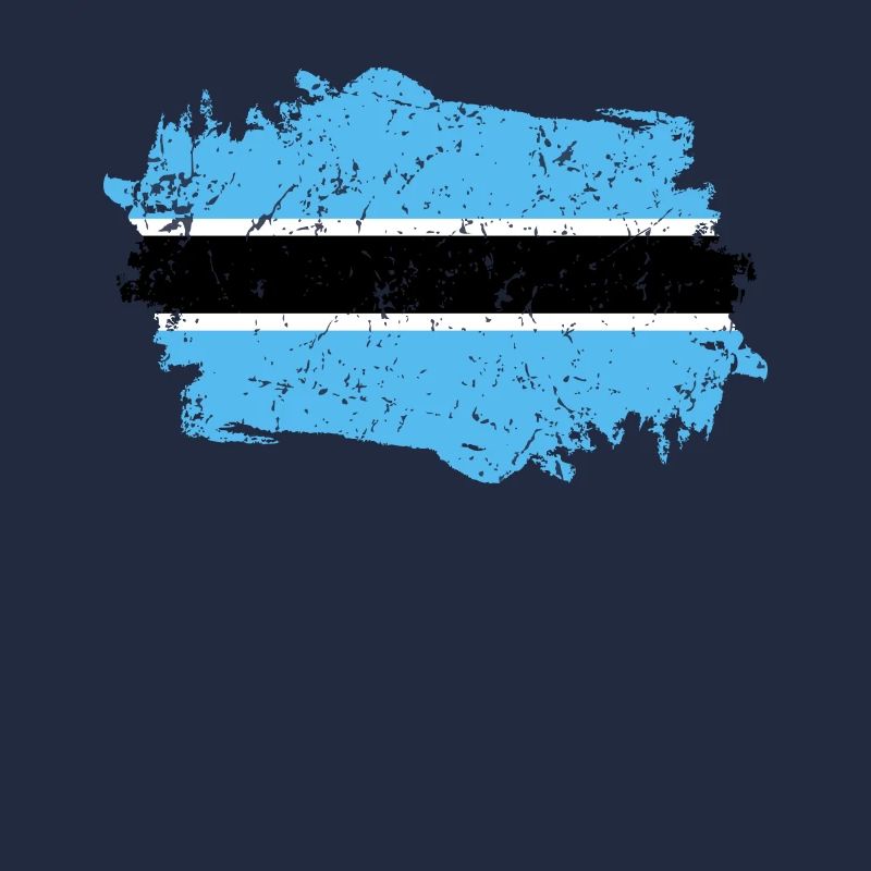 Drapeau du Botswana Grunge Drapeau du Botswana