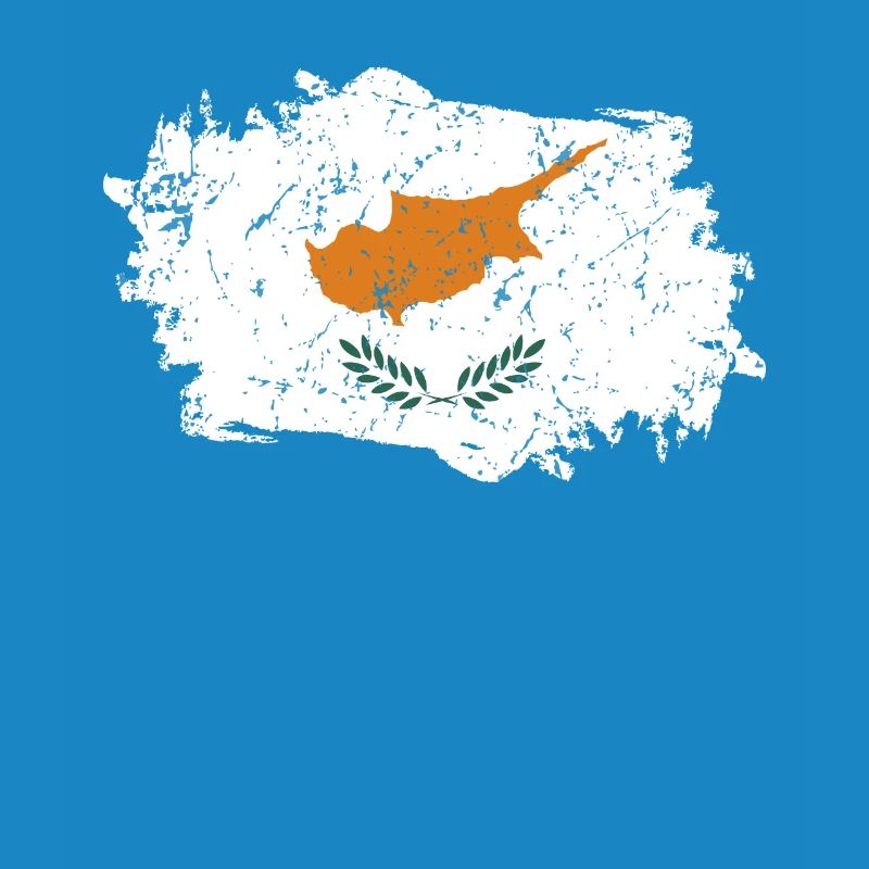 Drapeau de Chypre Grunge Drapeau de Chypre
