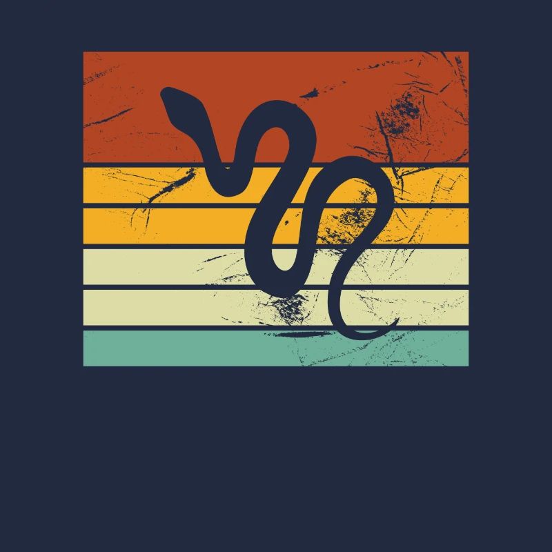 Snake Retro Reptile Python Idée cadeau