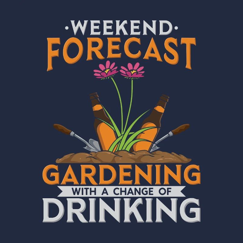 Lustiges Garten Bier Design