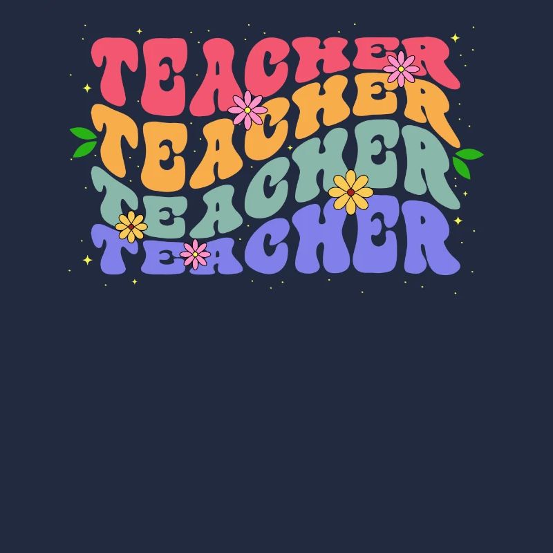 Enseignants Coloré Fleur Thème École Éducateurs