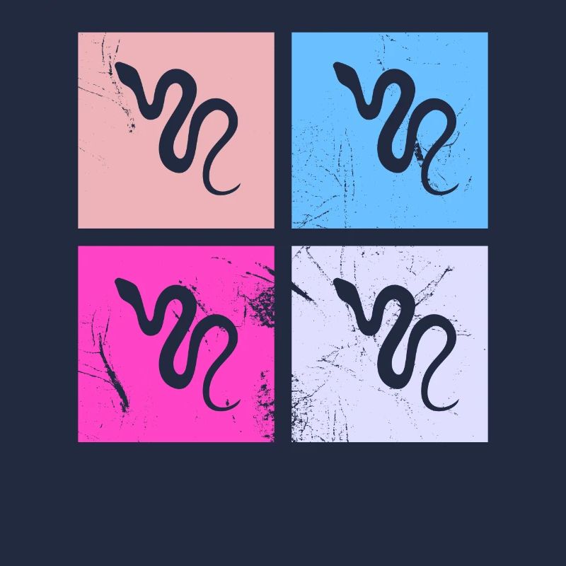 Snake Retro Reptile Python Idée cadeau