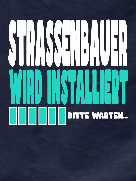 Strassenbauer wird installiert