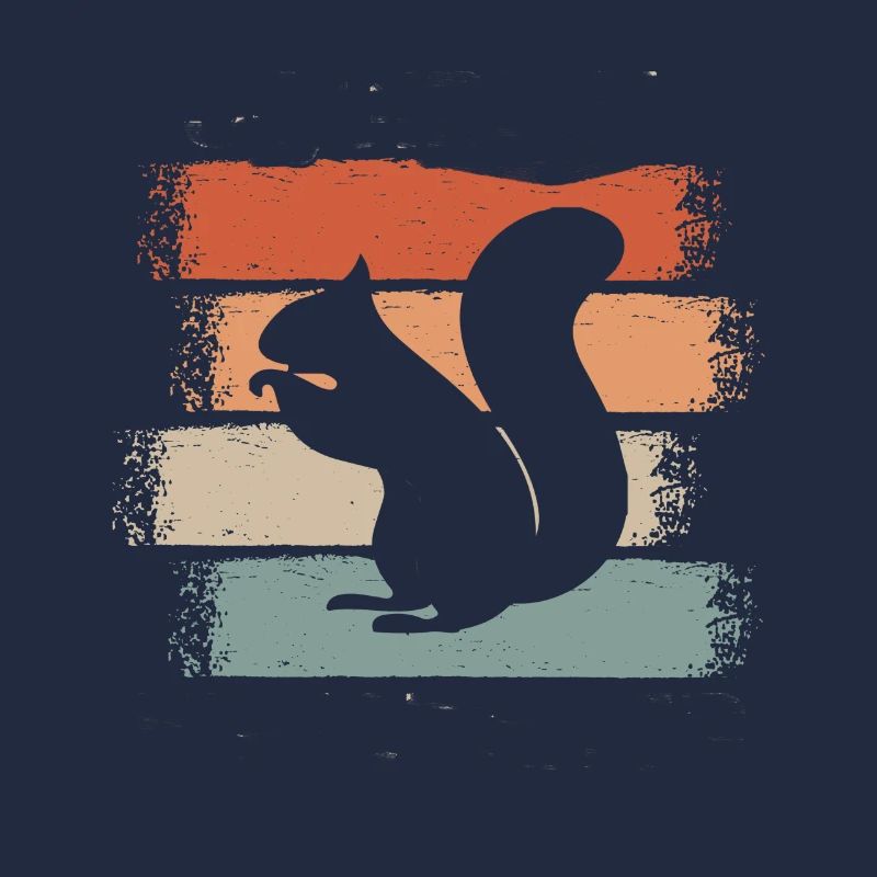 Eichhörnchen Baumhörnchen Retro