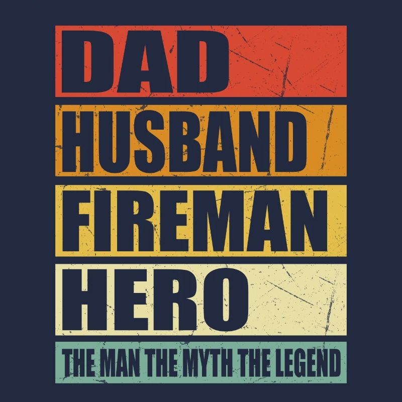 Vater Ehemann Feuerwehrmann Held