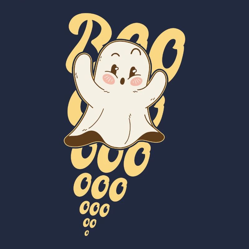 Boo halloween cute ghost