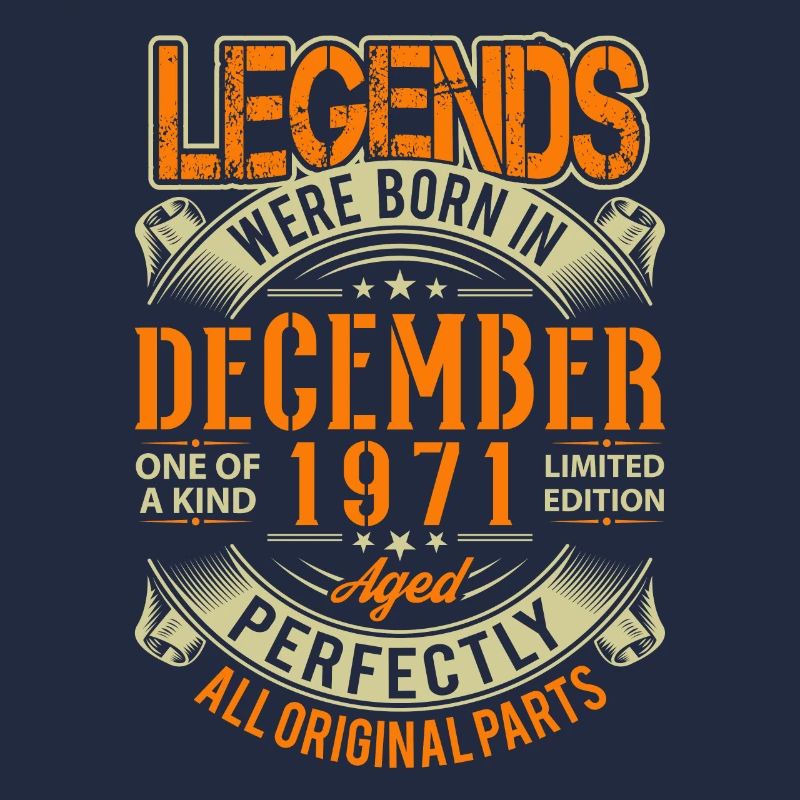 1971 Dezember Geburtstag Legende