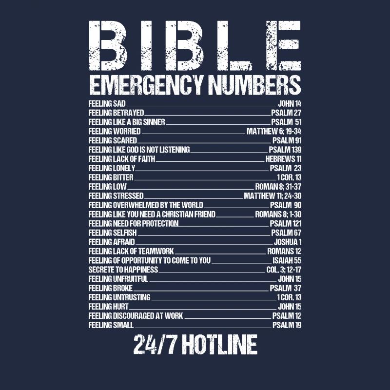 Numéros d’urgence bibliques Waymaker Jésus Christian