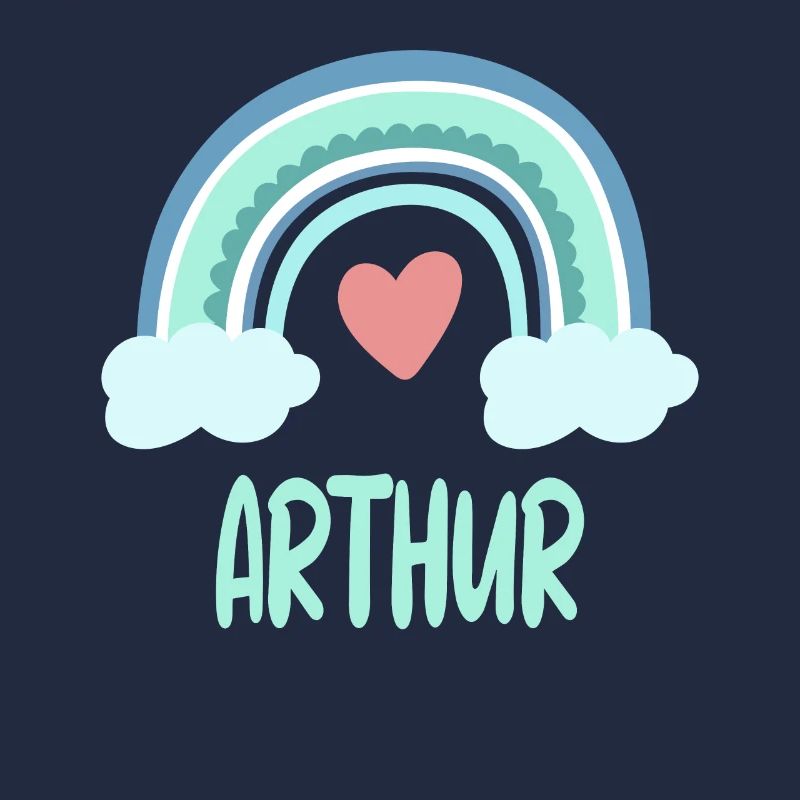 Arthur Name Regenbogen Baby