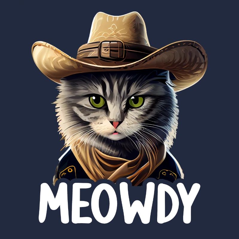 Meowdy Funny cat Meme for Cat Lovers