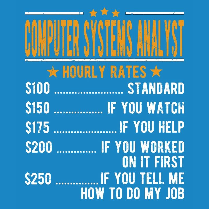 Analyste de systèmes informatiques Salaire horaire