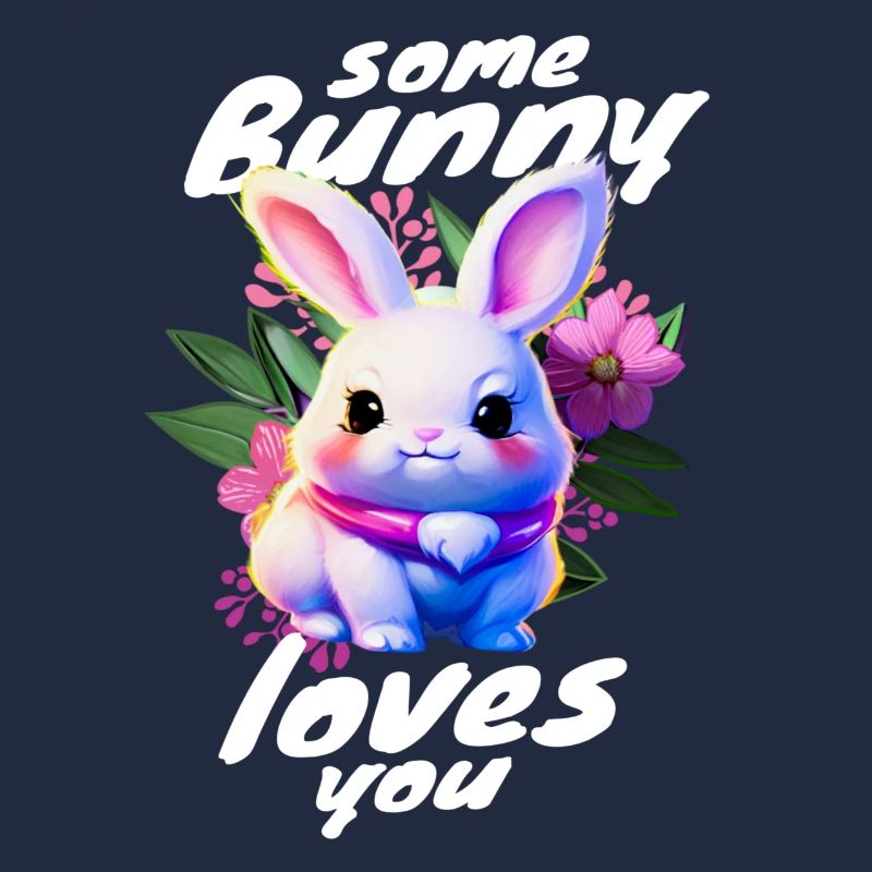 sweet Easter bunny brings you love