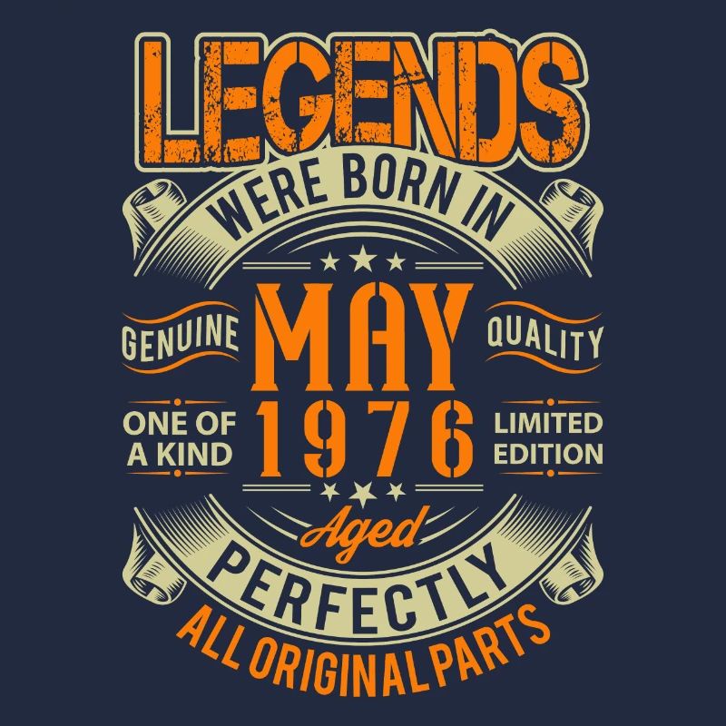 1976 Mai Geburtstag Legende