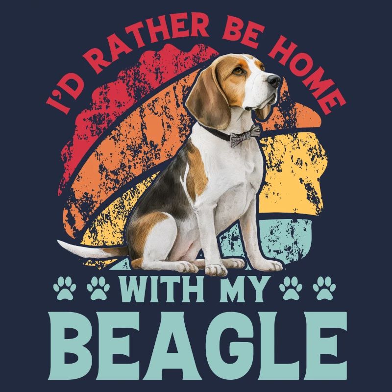 Je préfère être à la maison avec mon Beagle