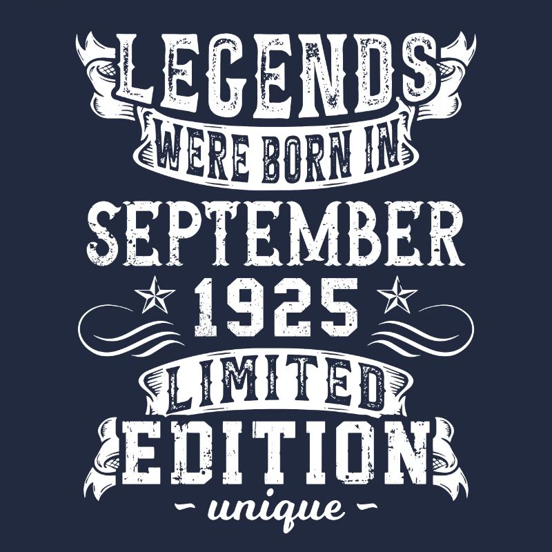 Anniversaire Septembre 1925 année Edition Limitée