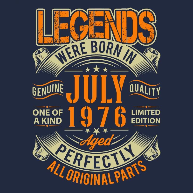 1976 Juli Geburtstag Legende