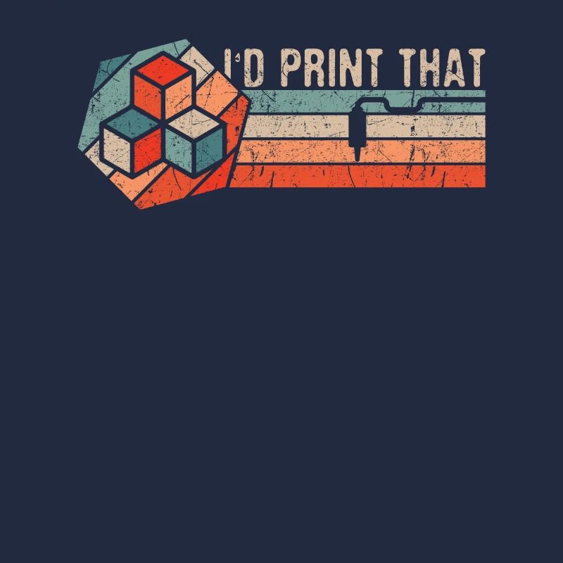 3D Printing 3D Printer Retro Design Slice Print