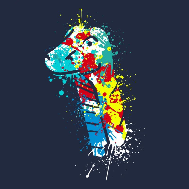 Splash art Tête de dinosaure sauropode diplodocus