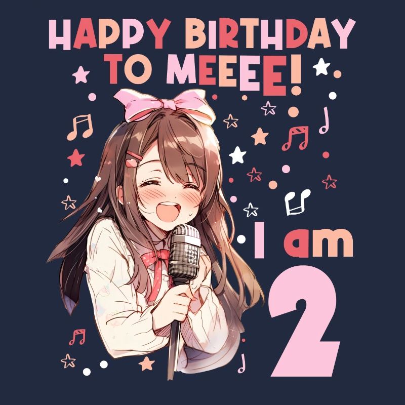 Anime Mandga K-Pop KPop Mädchen 2. Geburtstag