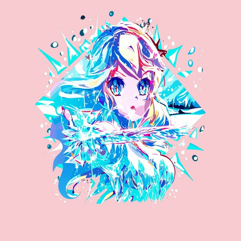 Anime Reine des neiges Princesse des glaces