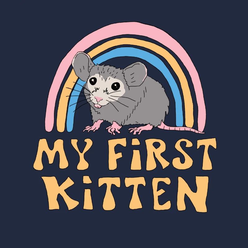 Mause Ratte Kätzchen Mäuschen Spruch Haustier