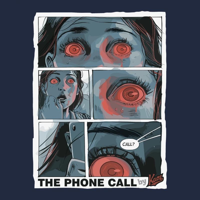 Comic über den Horror des Millenials Telefonanruf