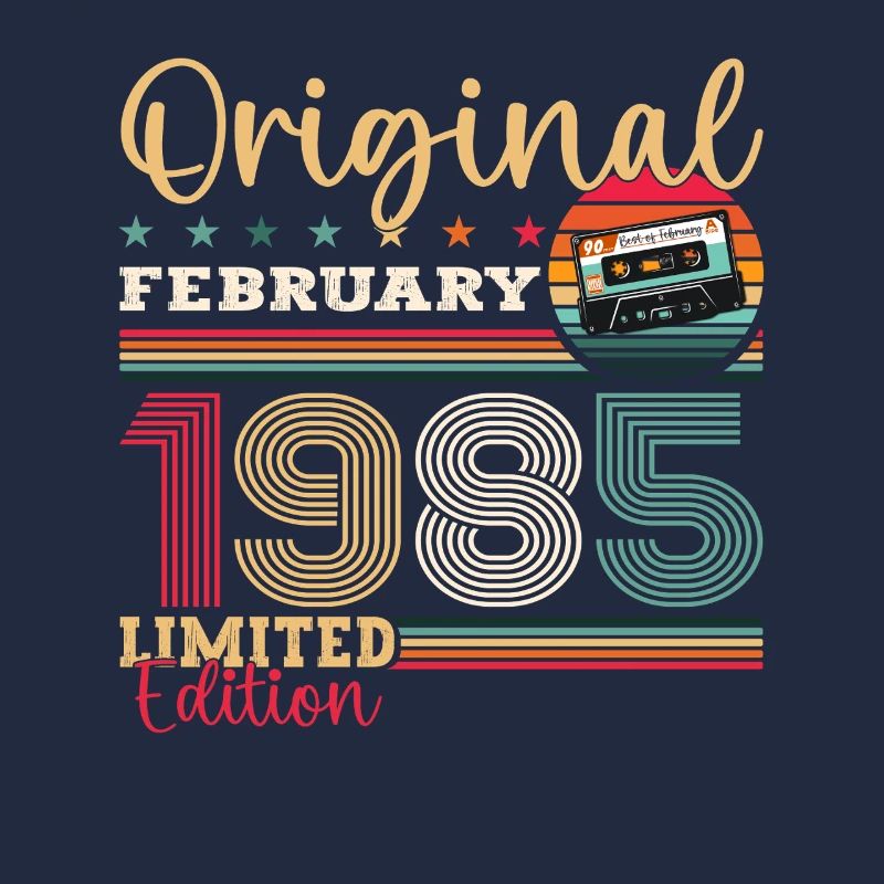 40. Geburtstag Geschenk Mann Original Februar 1985