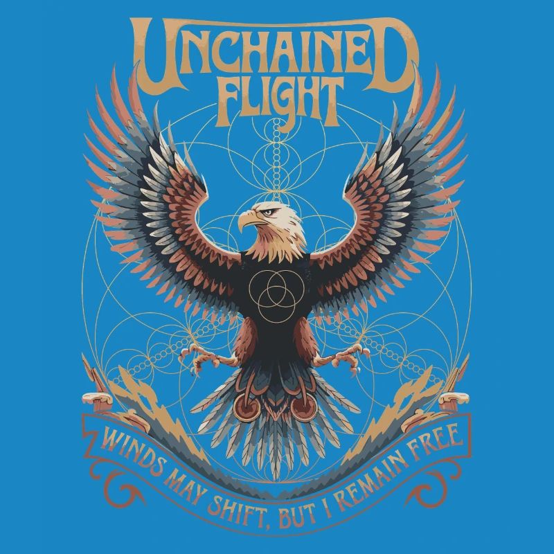 Unchained Flight - Eagle & Sacred Geometry