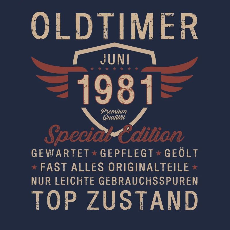 44. Geburtstag Oldtimer Juni Jahrgang 1981